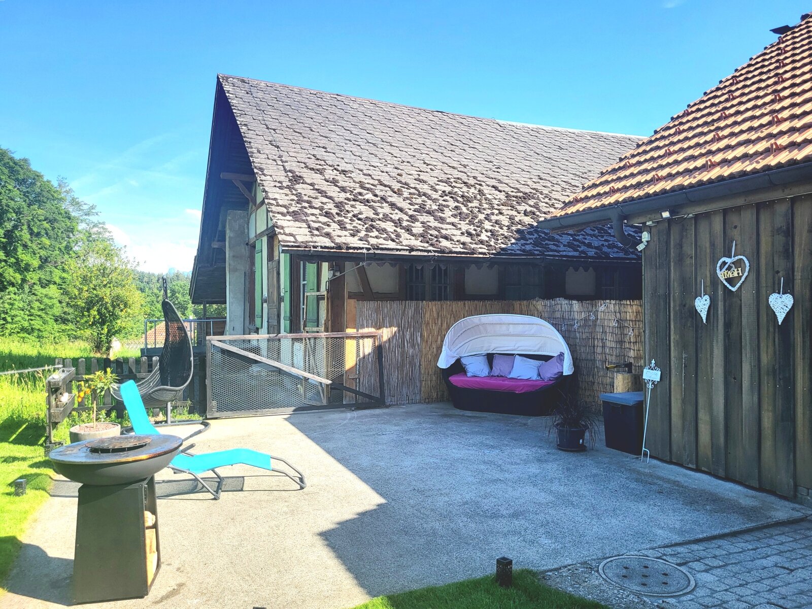 Sitzplatz Scheunen-Wohnung